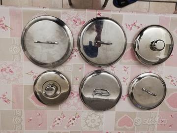 6 ottimi coperchi d'acciaio