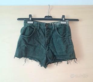 Pantaloncini Jeans Verde Scuro Vintage Y2K