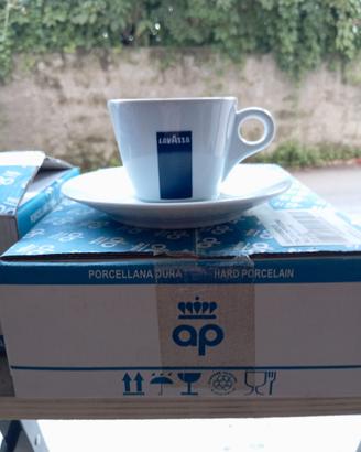 6 Tazze cappuccino con piattino Lavazza 