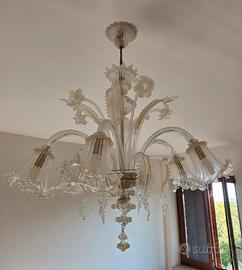 Lampadario in vetro