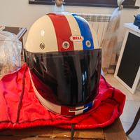 Casco vintage BELL Bullit con doppia visiera TG. L