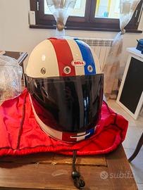 Casco vintage BELL Bullit con doppia visiera TG. L