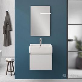 MOBILE BAGNO SOSPESO 1 ANTA BIANCO CON SPECCHIO