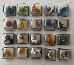 Set 20 animaletti in vetro di Murano
