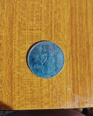 Moneta 100 lire minerva 1962