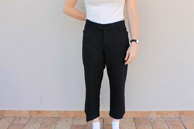 Pantaloni sartoriali neri eleganti cropped