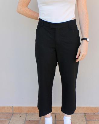 Pantaloni sartoriali neri eleganti cropped