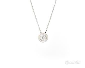 Collana punto luce cipollino 0,20 carati