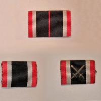 lotto 3 barrette tedesche da giubba WW2