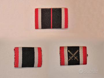 lotto 3 barrette tedesche da giubba WW2