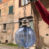 Lampada a sospensione in vetro di Murano