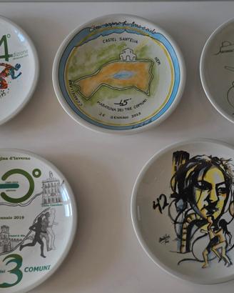 Collezione 5 Piatti Maratonina dei 3 Comuni