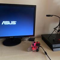 Playstation 4 + monitor + joystick LED rgb
