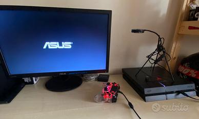Playstation 4 + monitor + joystick LED rgb