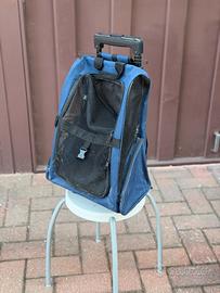 Zaino trolley per cani e gatti piccola taglia