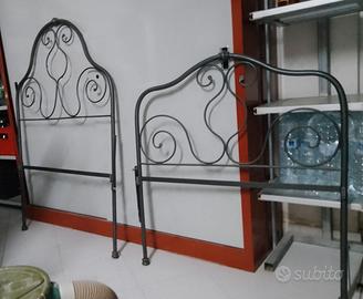 Letto antico in ferro battuto