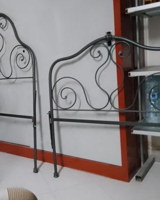 Letto antico in ferro battuto