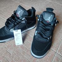 Scarpe Nike Jordan 4 Black Canvas