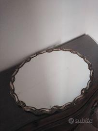 VASSOIO A SPECCHIO, PORTASIGARETTE IN ARGENTO 1938