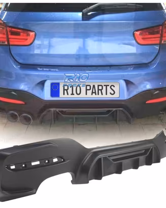 DIFFUSORE BMW F20 LCI 15- LOOK COMPETITION NERO OP
