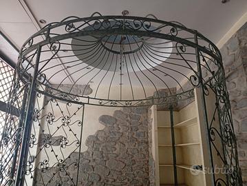 gazebo in ferro battuto tubolare 