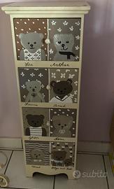 Mobiletto cassettiera bimbi