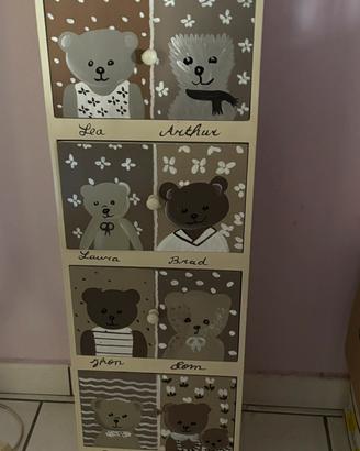 Mobiletto cassettiera bimbi