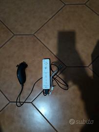 Controller Wii + nunchuk Wii Originale Nero/Bianco