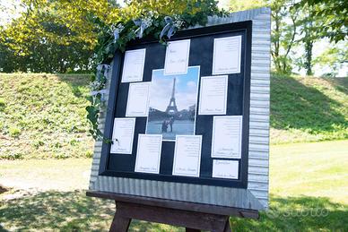 Tableau de marriage matrimonio cavalletto cornice