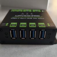 Waveshare USB 3.2 2IN-4OUT HUB USB industriale