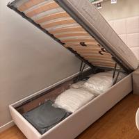 Letto singolo con contenitore