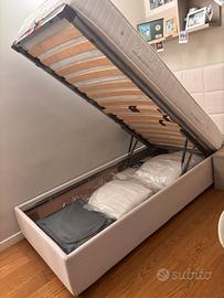 Letto singolo con contenitore
