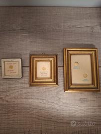 Lotto 3 Quadretti Vintage Monete Miniaturizzate