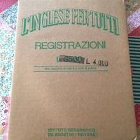 Corso 'Inglese per tutti” audiocassette-Vintage