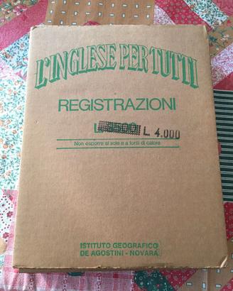 Corso 'Inglese per tutti” audiocassette-Vintage