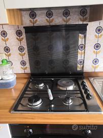 piano cottura da incasso acciaio