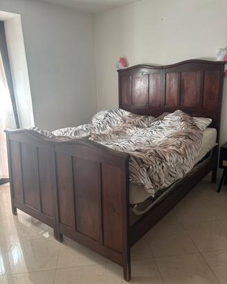 letto in legno vintage