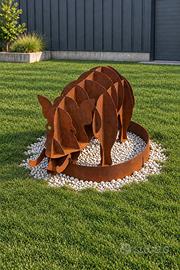 Cinghiale in corten