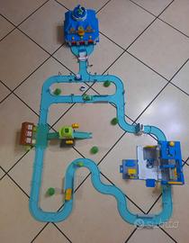 Robocar quartier general, car wash, recycle center