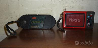 lotto 2 radioline AM/FM vintage - usate - anni 90