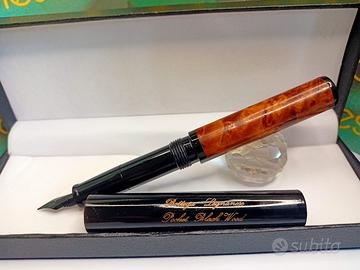 Penna Stilografica  Cap Long Radica & Celluloid