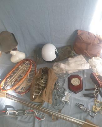 Attrezzatura da alpinismo vintage e militare alp