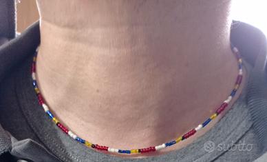 collana dell' amicizia con perline colorate 