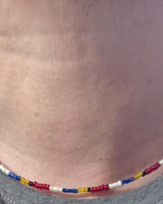 collana dell' amicizia con perline colorate 