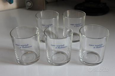 Set di 5 Bicchieri Acqua Minerale Calizzano da col