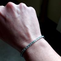 Bracciale tennis donna in argento con zirconi 