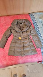 Piumino donna Steven&Co beige/taupe con cintura