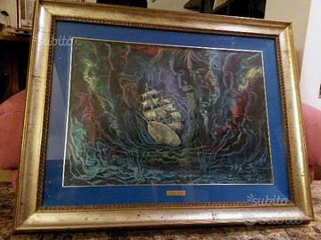 Quadro "Il Vascello Fantasma" di Rosario Leone