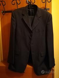 Abito uomo sartoriale grigio vestito completo 