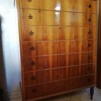 Settimino in legno con piano in marmo